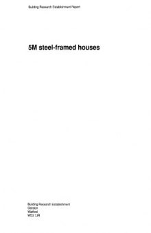 5m. Steel-Framed Houses