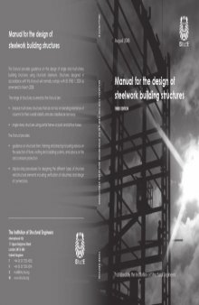 Manual for the Design of Steelwork Building Structures  