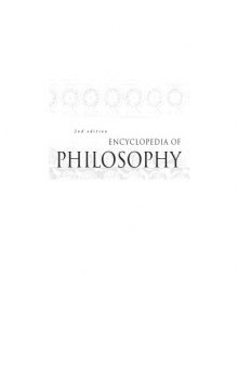Encyclopedia of Philosophy, Vol. 3 (Determinables - Fuzzy Logic)