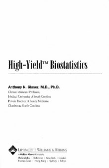 High-Yield Biostatistics