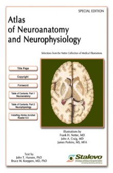 Atlas of Neuroanatomy and Neurophysiology [spl. ed]