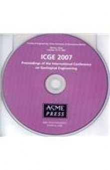 Geological engineering : proceedings of the 1st International Conference (ICGE 2007)