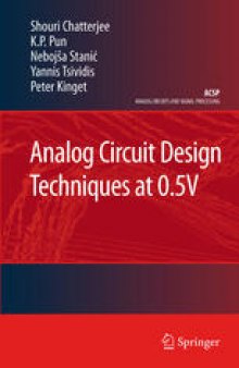 Analog Circuit Design Techniques at 0.5 V