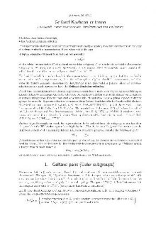 Gelfand-Kazhdan criterion (2005)(en)(5s)