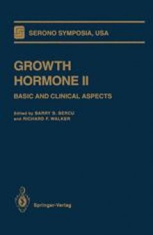 Growth Hormone II: Basic and Clinical Aspects