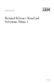 AIX 5L v5.2 Technical Reference: Kernel and Subsystems