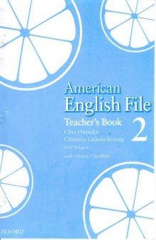 American English File Level 2  Teacher's Book