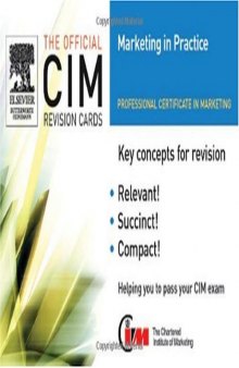 CIM Revision card:  Marketing in Practice (Cim Revision Card)