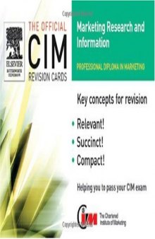 CIM Revision Cards 05 06: Marketing Research and Information (Official CIM Revision Cards)