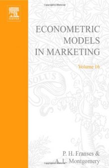 Econometric Models in Marketing (Advances in Econometrics)