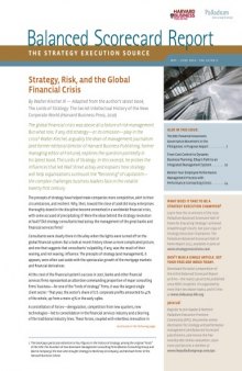 Balanced Scorecard Report - the Strategy Execution Source - May-Jun 2011 - Vol 13 No 3
