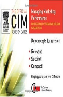 CIM Revision Cards: Managing Marketing Performance
