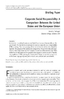 CSR-USA vs EU