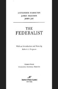 The Federalist (Barnes & Noble Classics Series)   
