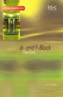 D-And F-Block Chemistry