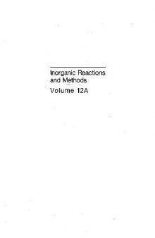 Inorganic Reactions and Methods: The Formation of Bonds to Elements of Group Ivb (C, Si, Ge, Sn, Pb)