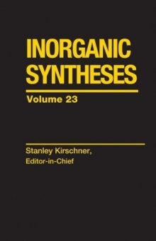 Inorganic Syntheses (Volume 23)