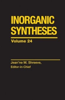 Inorganic Syntheses, Volume 24