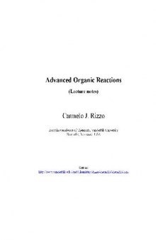 Advanced Organic Reactions