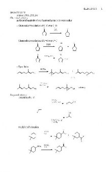 Advanced organic reactions