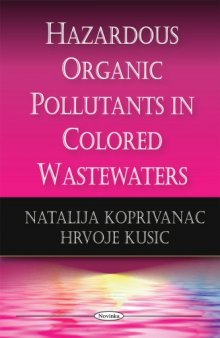 Hazardous Organic Pollutants in Colored Wastewaters
