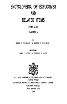 Encyclopedia of Explosives and Related Items