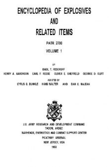 Encyclopedia of Explosives and Related Items