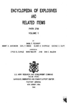 The Encyclopedia of Explosives and Related Items exri