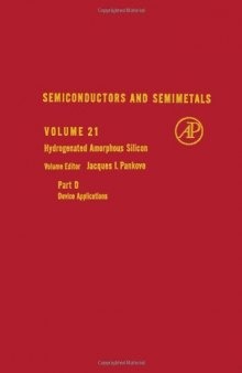 Hydrogenated Amorphous Silicon, Part D  Device Applications