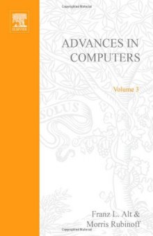 Advances in Computers, Vol. 3