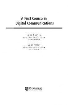 A First Course in Digital Communications