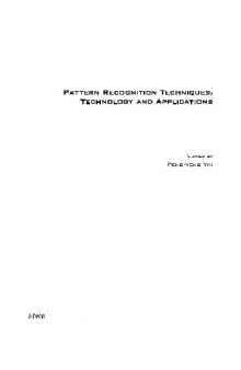 Pattern recognition techniques, technology and applications CsIp