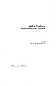Vision Systems. Segmentation and pattern recognition