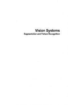 Vision systems: segmentation and pattern recognition