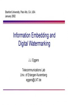 Information Embedding and Digital Watermarking