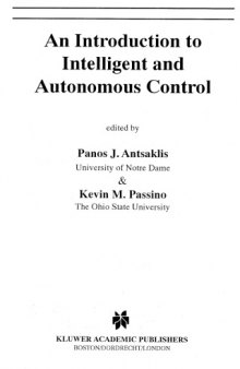 An Introduction to Intelligent and Autonomous Control