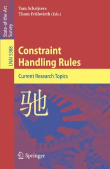 Constraint Handling Rules: Current Research Topics