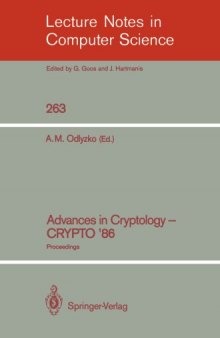 Advances in Cryptology — CRYPTO’ 86: Proceedings