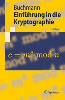 Einführung in die Kryptographie (Springer-Lehrbuch)