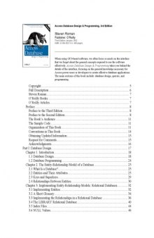 Access Database Design & Programming
