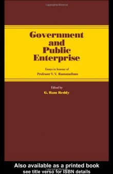 Government and Public Enterprise: Essays in Honour of Professor V.V. Ramanadham