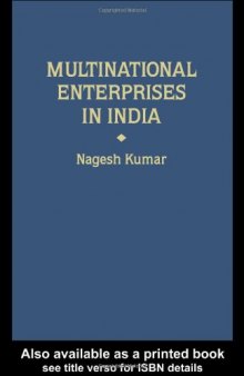 Multinational Enterprises in India: Industrial Distribution (International Business)