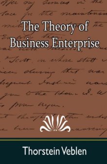 The Theory of Business Enterprise