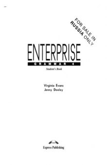 Enterprise Grammar 4 Student's Book
