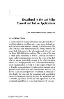 Broadband Last Mile