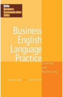 Business English Language Practice  Grammar and Vocabulary