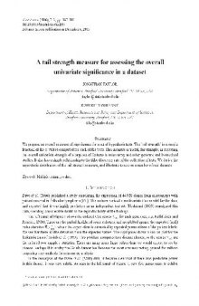 A tail strength measure for assessing the overall univariate significance in a dataset (2006)(en)(15