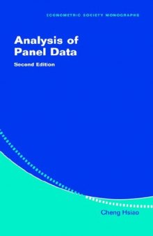 Analysis of Panel Data (Econometric Society Monographs)