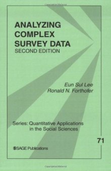 Analyzing Complex Survey Data 