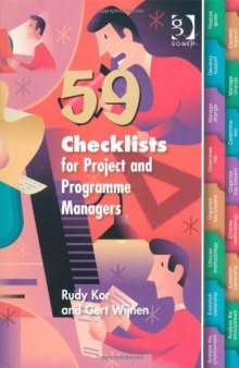 59 Checklists for Project And Programme Managers: Fifty-nine Checklists for Project And Programme Managers
